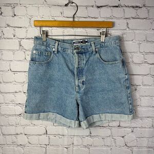 Vintage Gap Loose Fit Cuffed Jean Shorts Y2K Button Fly Size Size 12 C
